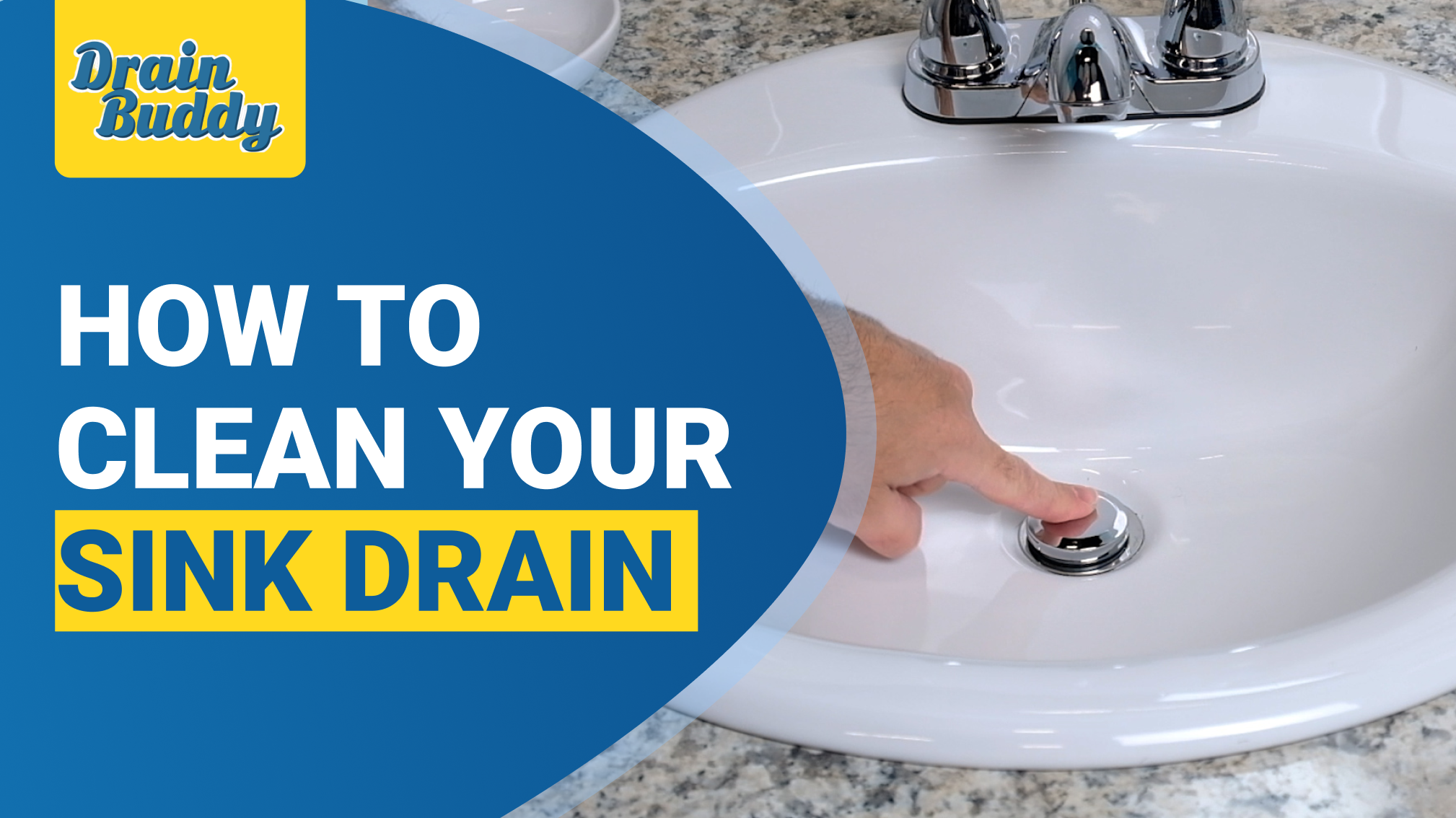 How to clean your sink drain. A clean drain with a stopper.