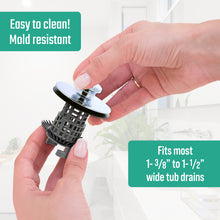 Drain Buddy Tub Ultra Flo 2-in-1 Tub Stopper and Hair Catcher
