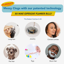 Eliminate Messy Clogs from long hair, jewelry, contact lenses, pet hair, toys, or short hair.