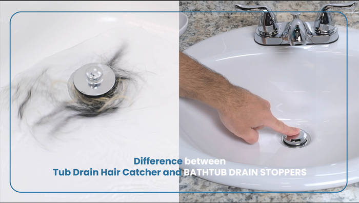Difference Between Tub Drain Hair Catcher and Bathtub Drain Stoppers
