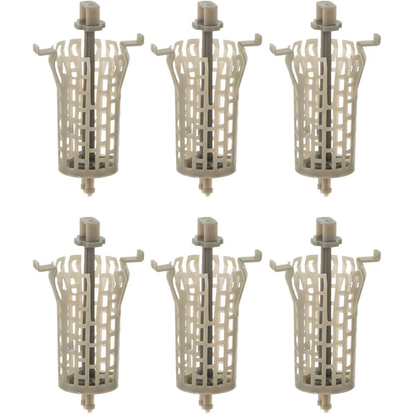 Drain Buddy Ultra Flo 6-Pack Replacement Baskets for Bathroom Sink (Fits 1.25” Wide Sink Drains)
