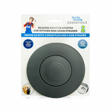 Silicone Bathtub Stopper and Kitchen Sink Strainer - 2 Pack.